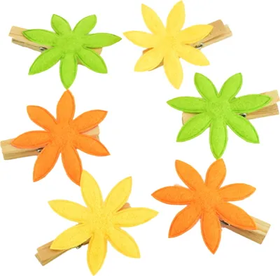 Produktbild von Pflöcke mit Blume 5x5 cm 6 Stück