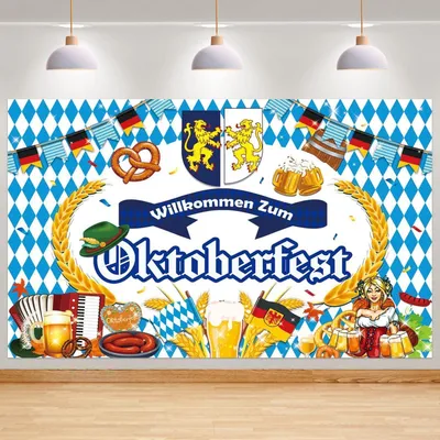 Produktbild von Banner Deko 180 x 110 cm Bayerisches Party Banner Willkommen Zum