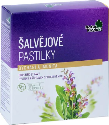 Obrázek produktu pro Naturprodukt Šalvějové pastilky 20 past