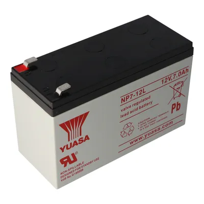 Zdjęcie produktu dla YUASA NP7-12L akumulator PB 12 V 7000 mAh ze stykami 6,3 mm