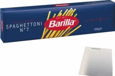 Produktbild von Barilla Nudeln Spaghettoni No.7 (500g Packung) + usy Block