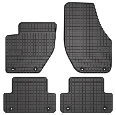 Image de Tapis de sol en caoutchouc pour Volvo V40 II 2012-2019 (break) – 4 pièces, noirs, sur mesure
