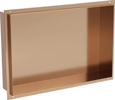 Zdjęcie produktu dla Mexen X-Wall-NR półka wnękowa bez kołnierza 45 x 30 cm, miedź szczotkowana - 19C1453010