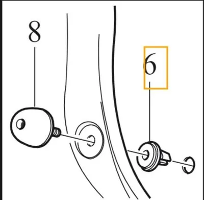 Image de VOLVO Cliphalter Support de pare-chocs OE