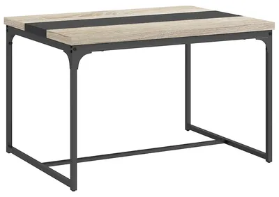 Immagine prodotto di Tavolo da pranzo industriale - Tavolo - Tavolo da cucina - Tavolo da lavoro - Struttura in metallo nero e piano in legno