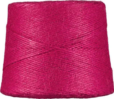 Produktbild von Juteschnur Fuchsia, 500 m, 2 mm, 1 kg, Jutegarn für Häkeln, Makramee, Garten