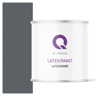 Produktbild von Latexfarbe 2 L Anthrazit 2 L | Innenfarbe | Wandfarbe | Deckenfarbe | Klasse 3 Mattfarbe Scheuerfest Hohe Deckkraft