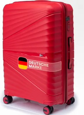 Produktbild von Xonic® Hartschalenkoffer XL für 100L - Bruchsicherer Rollkoffer Polypropylen mit 360° Doppelrollen & TSA-Schloss - Reisekoffer Rot