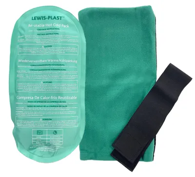 Image de Compresse de gel réutilisable, utilisable chaude ou froide, avec housse, pour les genoux et le dos, pour la thérapie de la douleur