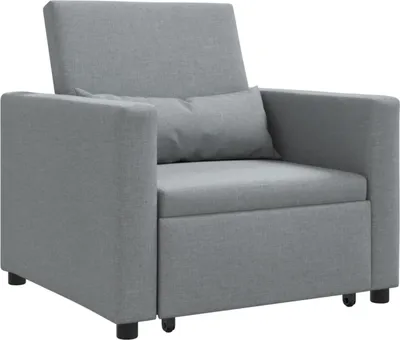 Immagine prodotto di Divano letto estraibile singolo Grigio chiaro 90 x 165 x 87 cm