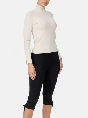 Produktbild von NUR DIE Baumwoll Capri - Relax & Go - schwarz - Größe 36-38