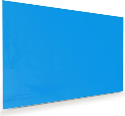 Produktbild von Glasbild 75x50cm in XXL für Wohnzimmer, Schlafzimmer Motiv Hellblauer Hintergrund II
