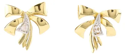 Produktbild von MIAMAR 1137807 Damen Ohrstecker 14 Karat (585) Gelbgold Gold weiß