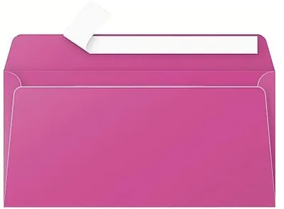 Produktbild von Briefumschlag Pollen DINlang 120g VE=10x20 Stück Haftklebung fuchsia