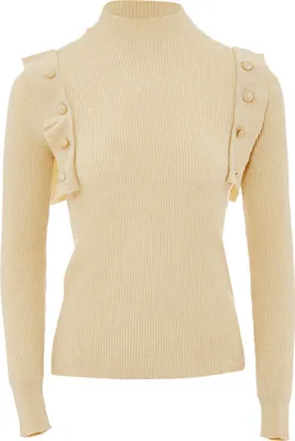 Image de Pull en maille pour femme MALUBA - Blanc, XS/S