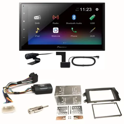 Produktbild von Pioneer DMH-A340DAB Digitalradio Bluetooth Einbauset für Suzuki SX4 Fiat Sedici