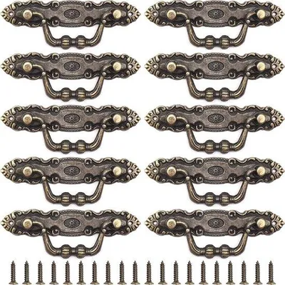 Produktbild von Famanu Möbelknöpfe Antik Vintage - 10 Stück, 110 mm