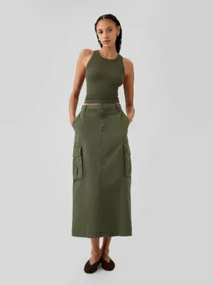 Produktbild von GAP Midi-Rock mit Taschen, Cargo-Stil, 714432