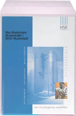 Produktbild von docuCARE® Folienversandtaschen DIN A4 ohne Fenster transparent 100 St.
