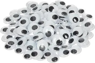 Produktbild von Wackelaugen, rund 100 Stk. ø 14 mm