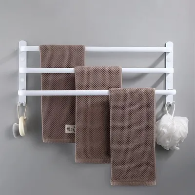 Image de Porte-serviettes 3 animaux Porte-serviettes mural pour salle de bain cuisine toilettes