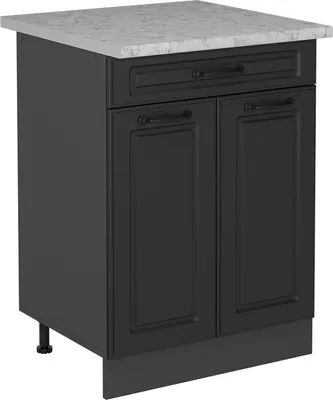 Obrázek produktu pro Spodní skříňka kuchyňské linky Vicco R-Line Antracitový venkovský dům 60 cm PD Mramor, Model 53485