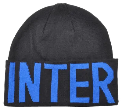 Obrázok produktu pre Čiapka Skipper Jacquard s logom Inter, vyrobená z kože, oficiálny produkt značky Inter