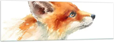 Produktbild von Bilder auf glas - Fuchs Tier Natur - 160x50cm - Glasbilder - Wandbilder - Kunstdruck - zum Aufhängen bereit - Wanddekoration aus Glas - Glas Bilder - Wandbild auf Glas - Einteilig - GAB160x50-3904