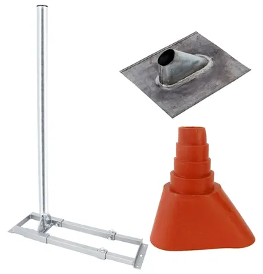 Produktbild von PremiumX PROFI X100-48 Dachsparrenhalter Stahl Blei-Ziegel Tülle rot