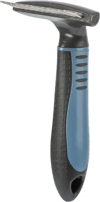 Produktbild von TRIXIE Langhaar-Fell-Entwirrer - dunkelgrau/blau - 7 × 14 cm