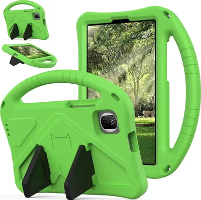 Produktbild von Kinder Hülle für Honor Pad X7 8,7", Eva Leichte Stoßfeste Ständer, Kids Griff Schutzhülle Grün