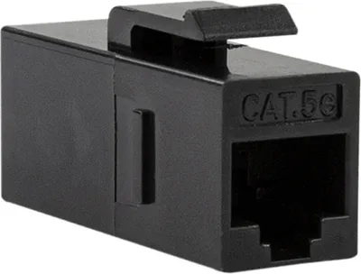 Produktbild von Logilink Keystone Kupplung 2X RJ45 UTP     , Cat.5e, schwarz