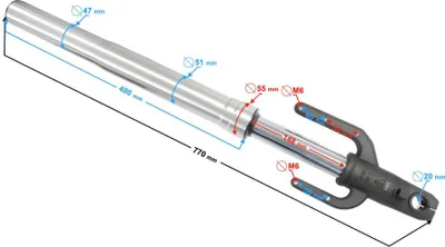 Obrázek produktu pro Přední levý tlumič VOGE 125R (310450783-0001)