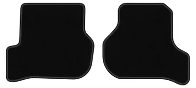 Produktbild von Velours-Fußmatten Hinten für Seat Leon II 2005-2012 (Schrägheck) – 2-tlg, Schwarz, passgenau – Wielganizator LUX