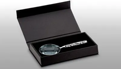 Produktbild von Etui für Lupe Schwarz Kartonage 18,5 x 6,0 x 2,5cm