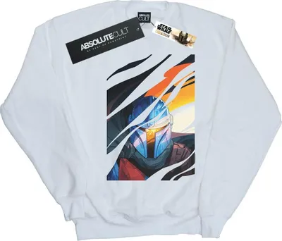 Produktbild von Star Wars - "The Mandalorian" Sweatshirt für Damen BI38751 (L) (Weiß)