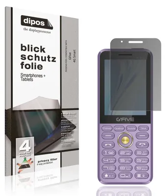 Produktbild von Blickschutzfolie für GFive 4G Smart matt Schutzfolie Folie Display Schutz dipos
