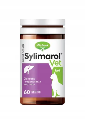 Zdjęcie produktu dla SYLIMAROL VET dla kota wspomaga działanie wątroby  60 tabletek