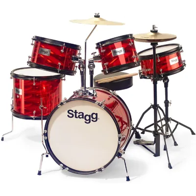 Produktbild von Stagg TIM JR 5/16B BK Junior Drumset