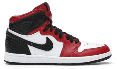 Image de Jordan 1 Retro High Satin Snake Chicago (taille enfant) - Pointure EU 33