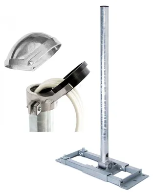 Produktbild von PremiumX DELUXE X130-48 Dachsparrenhalter 130cm SAT Mast ALU Mastkappe
