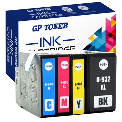 Zdjęcie produktu dla 4X Tusze Do Drukarki Hp Officejet 933 Xl 6100 6600 6700 7510 7612 7110