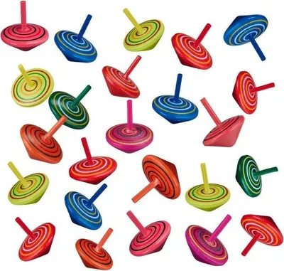 Image de Filateurs en bois colorés - lot de 24