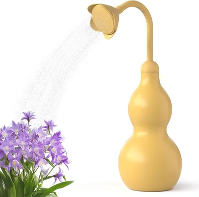 Produktbild von Gießkanne 500 ml, 2-in-1 Sprühkopf, Flaschenkürbisform, für Haus