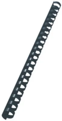 Produktbild von Plastikbinderücken A4 21 Ringe 16mm schwarz VE=10x100 Stück