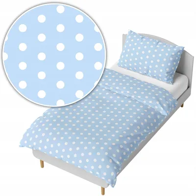 Image de Ankras Parure de lit 140x200 Points Bleus