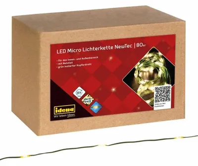 Produktbild von Idena Lichterkette auf Rolle 1000 LED warmweiß 30m für Innen & Außen