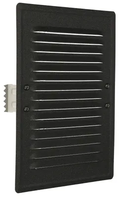 Image de Grille de ventilation métallique KOTARBAU® avec protection anti-insectes, couleur gris foncé, dimensions 165x230 mm