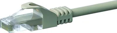 Produktbild von CAT5e Netzwerkkabel, U/UTP, 0,25 Meter, Grau, 100% Kupfer