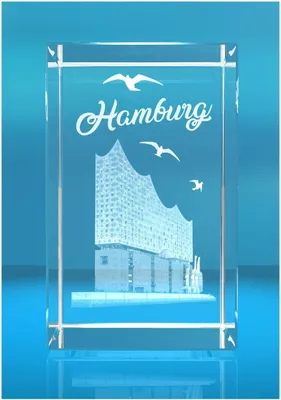 Produktbild von 3D Glasquader I Hamburg I Elbphilharmonie
